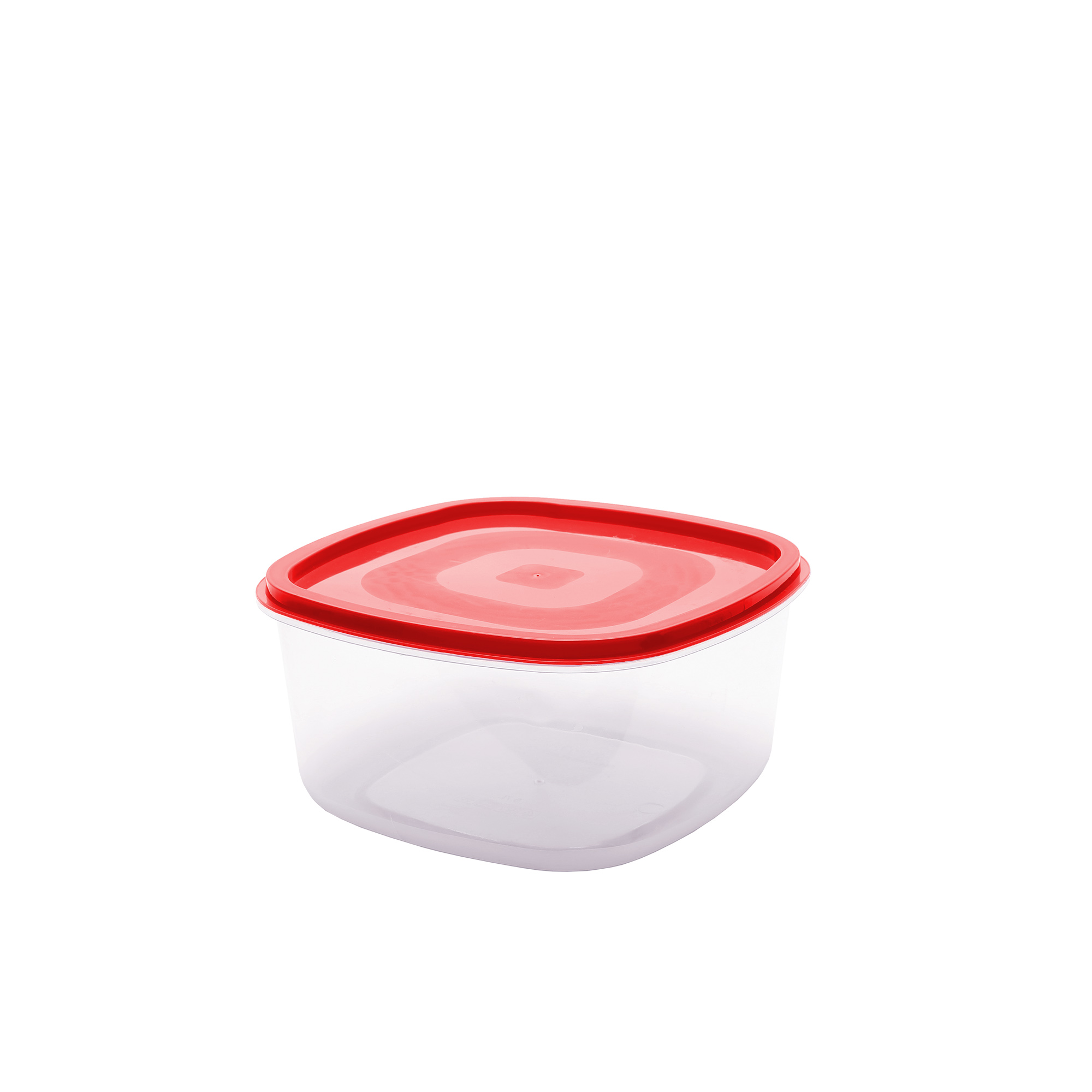POTE QUADRADO 0.25L - TAMPA VERMELHA