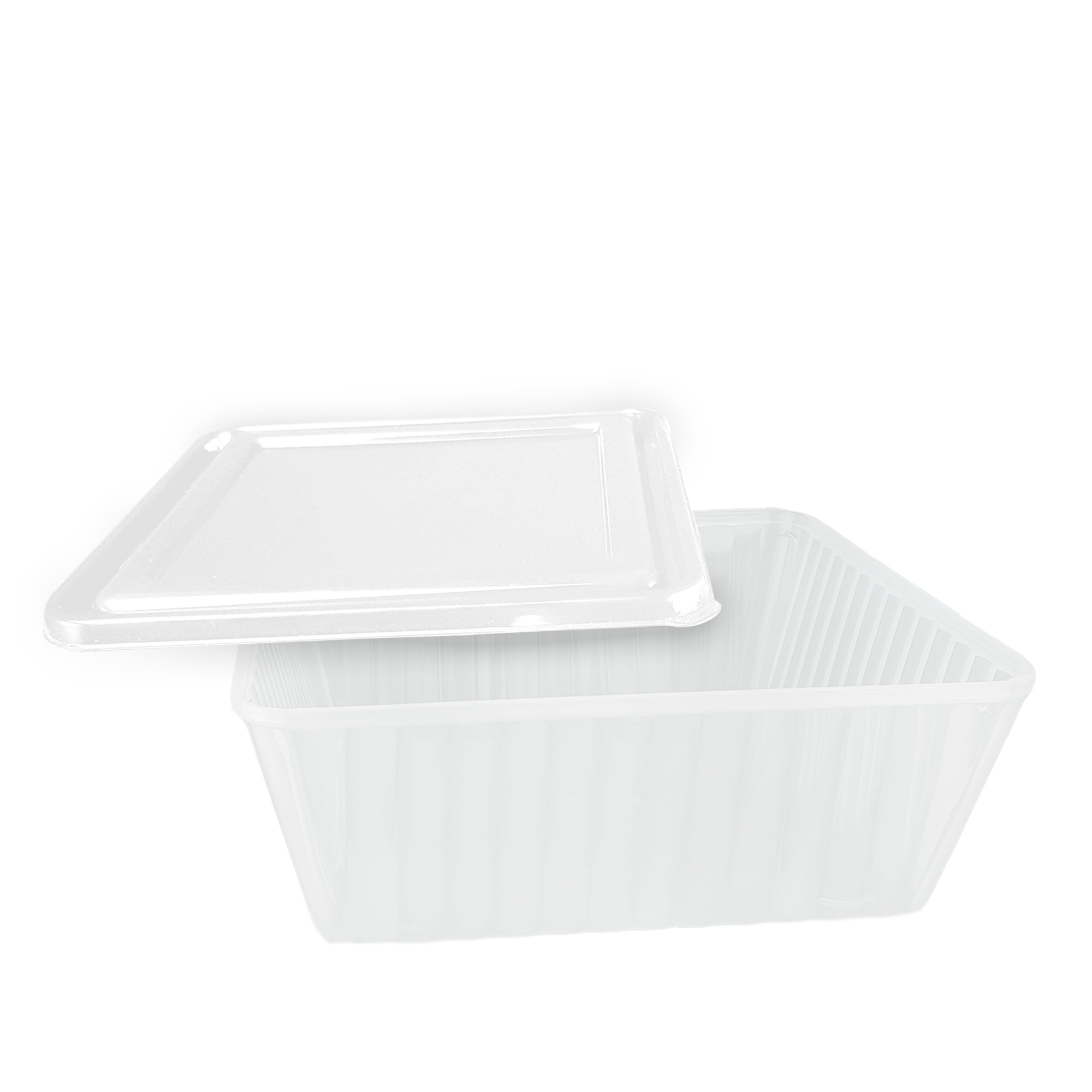  Pote Quadrado Canelado 2,2l