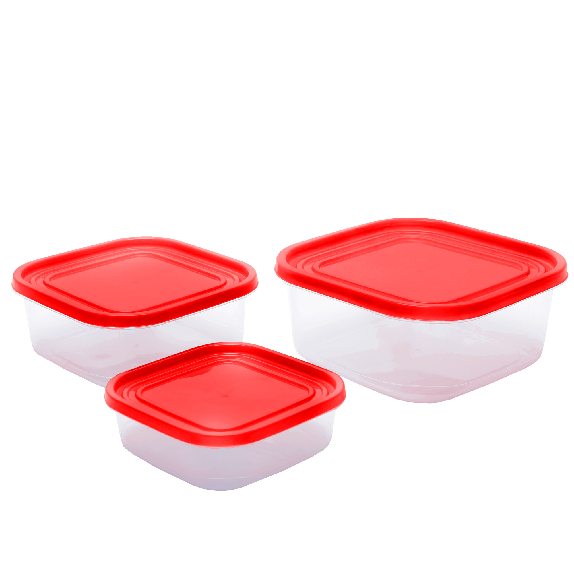  Conjunto 3 Potes Jateados Quadrados