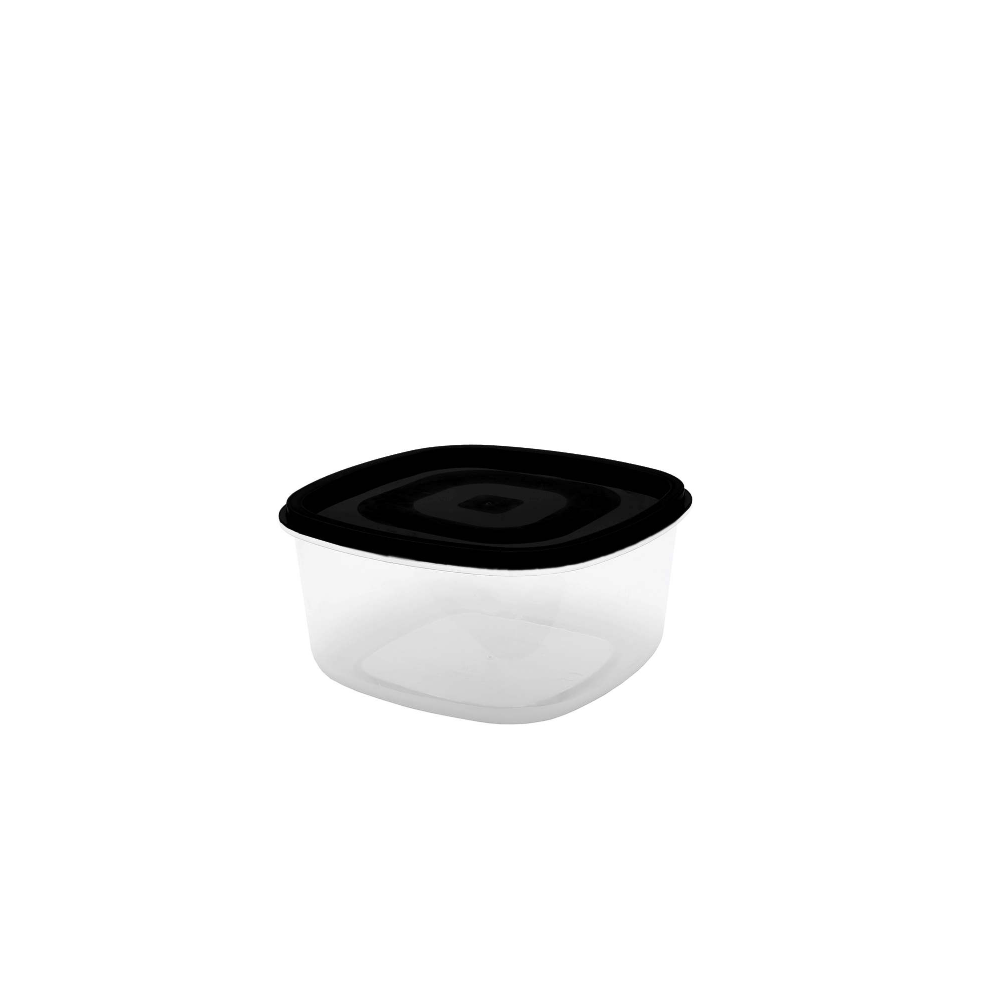 POTE QUADRADO 0.25L - TAMPA PRETA